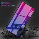 For Galaxy A9 (2018) Gradient Color Glass Case(Purple)