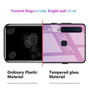 For Galaxy A9 (2018) Gradient Color Glass Case(Purple)