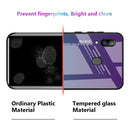 For Galaxy A30 Gradient Color Glass Case(Blue)