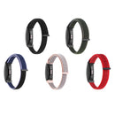 For Fitbit Inspire 2 Nylon Loop Strap Watch Band(Black)