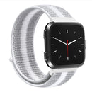 For Fitbit Versa 1 / 2 Universal Nylon Strap Watch Band(White Stripe)