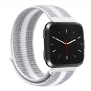 For Fitbit Versa 1 / 2 Universal Nylon Strap Watch Band(White Stripe)