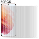 50 PCS 3D Curved Silk-screen PET Full Coverage Protective Film For Samsung Galaxy S22 5G(Transparent)