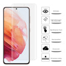 50 PCS 3D Curved Silk-screen PET Full Coverage Protective Film For Samsung Galaxy S22 5G(Transparent)
