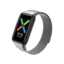 For OPPO Watch Free NFC Milan Magnetic Metal Watch Band(Grey)