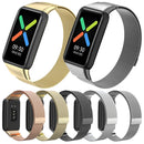 For OPPO Watch Free NFC Milan Magnetic Metal Watch Band(Grey)