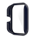 For Amazfit GTS 3 PC + Tempered Glass Watch Protective Case(Ink Blue)