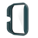 For Amazfit GTS 3 PC + Tempered Glass Watch Protective Case(Pine Needle Green)