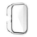 For Amazfit GTS 3 PC + Tempered Glass Watch Protective Case(Transparent White)