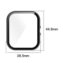 For Amazfit GTS 3 PC + Tempered Glass Watch Protective Case(Pine Needle Green)