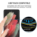 Edge Glue 3D Curved Edge Full Screen Tempered Glass Film For Samsung Galaxy S22 Ultra 5G(Black)