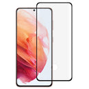 Edge Glue 3D Curved Edge Full Screen Tempered Glass Film For Samsung Galaxy S22 5G(Black)