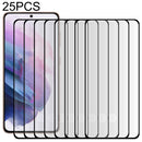 25 PCS Full Glue 3D Curved Edge Screen Tempered Glass Film For Samsung Galaxy S22+ 5G(Black)