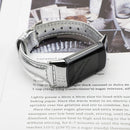 For Fitbit Charge 5 FC5-18 Leather Strap Watch Band, Size:S(Silver)