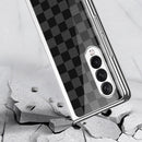 For Samsung Galaxy Z Fold3 5G GKK Electroplating Tempered Glass Painted Phone Case(Green-Red-Green)