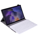 A08 Ultra-thin Bluetooth Keyboard Leather Case For Samsung Galaxy Tab A8 2021 SM-X205 / SM-X200(Rose Gold)