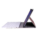 A08 Ultra-thin Bluetooth Keyboard Leather Case For Samsung Galaxy Tab A8 2021 SM-X205 / SM-X200(Rose Gold)