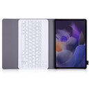 A08 Ultra-thin Bluetooth Keyboard Leather Case For Samsung Galaxy Tab A8 2021 SM-X205 / SM-X200(Rose Gold)