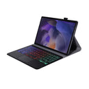 A08-AS Ultra-thin Backlight Bluetooth Keyboard Leather Case with Touchpad For Samsung Galaxy Tab A8 2021 SM-X205 / SM-X200(Rose Gold)