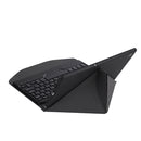BA08 Diamond Texture Bluetooth Keyboard Leather Case with Triangle Back Support For Samsung Galaxy Tab A8 2021 SM-X205 / SM-X200(Black + Black)