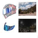 Motorcycle Helmet Visor Anti-UV Wind Shield Lens For AGV K1 / K3SV / K5(Electroplated Blue)