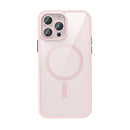 Crystal Clear Series Magsafe Magnetic Phone Case For iPhone 13 Pro(Pink)