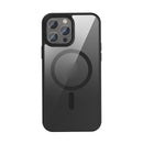 Crystal Clear Series Magsafe Magnetic Phone Case For iPhone 13 Pro Max(Black)