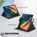 For Xiaomi Mi Pad 5 Pro Painted 360 Degrees Rotation Tablet Leather Case with Holder(Milky Way)