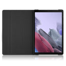 For Samsung Galaxy Tab A7 Lite 8.7 2021 T220 / T225 Solid Color 360 Degrees Rotation Tablet Leather Case with Holder(Black)