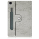 For Samsung Galaxy Tab A7 Lite 8.7 2021 T220 / T225 Solid Color 360 Degrees Rotation Tablet Leather Case with Holder(Grey)