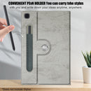 For Samsung Galaxy Tab A7 Lite 8.7 2021 T220 / T225 Solid Color 360 Degrees Rotation Tablet Leather Case with Holder(Grey)