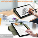 For Samsung Galaxy Tab A7 Lite 8.7 2021 T220 / T225 Solid Color 360 Degrees Rotation Tablet Leather Case with Holder(Grey)