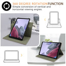 For Samsung Galaxy Tab A7 Lite 8.7 2021 T220 / T225 Solid Color 360 Degrees Rotation Tablet Leather Case with Holder(Grey)
