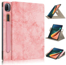For Xiaomi Mi Pad 5 Pro Solid Color 360 Degrees Rotation Tablet Leather Case with Holder(Pink)