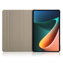 For Xiaomi Mi Pad 5 Pro Solid Color 360 Degrees Rotation Tablet Leather Case with Holder(Pink)