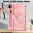 For Xiaomi Mi Pad 5 Pro Solid Color 360 Degrees Rotation Tablet Leather Case with Holder(Pink)