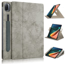 For Xiaomi Mi Pad 5 Pro Solid Color 360 Degrees Rotation Tablet Leather Case with Holder(Grey)