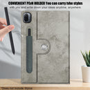 For Xiaomi Mi Pad 5 Pro Solid Color 360 Degrees Rotation Tablet Leather Case with Holder(Grey)