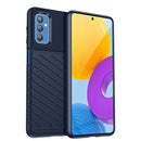 For Samsung Galaxy M52 5G Thunderbolt Shockproof TPU Protective Soft Phone Case(Blue)