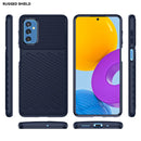 For Samsung Galaxy M52 5G Thunderbolt Shockproof TPU Protective Soft Phone Case(Blue)