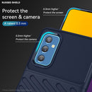 For Samsung Galaxy M52 5G Thunderbolt Shockproof TPU Protective Soft Phone Case(Blue)