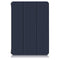 For Samsung Galaxy Tab S7 FE 12.4 Solid Color TPU Horizontal Flip Tablet Leather Case with 3-Fold Holder & Sleep / Wake-up Function(Dark Blue)