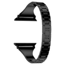 Diamond Encrusted Leather Strap Watch Band For Apple Watch Series 7 41mm / 6&SE&5&4 40mm / 3&2&1 38mm(Black)