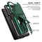 For Samsung Galaxy A13 5G Super V Armor PC + TPU Shockproof Phone Case with Invisible Holder(Dark Green)