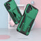 For Samsung Galaxy A13 5G Super V Armor PC + TPU Shockproof Phone Case with Invisible Holder(Dark Green)