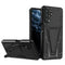 For Samsung Galaxy A13 5G Super V Armor PC + TPU Shockproof Phone Case with Invisible Holder(Black)