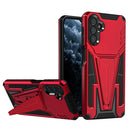 For Samsung Galaxy A13 5G Super V Armor PC + TPU Shockproof Phone Case with Invisible Holder(Red)