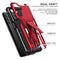 For Samsung Galaxy A13 5G Super V Armor PC + TPU Shockproof Phone Case with Invisible Holder(Red)