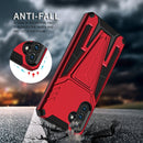 For Samsung Galaxy A13 5G Super V Armor PC + TPU Shockproof Phone Case with Invisible Holder(Red)