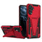 For Samsung Galaxy A13 5G Super V Armor PC + TPU Shockproof Phone Case with Invisible Holder(Red)